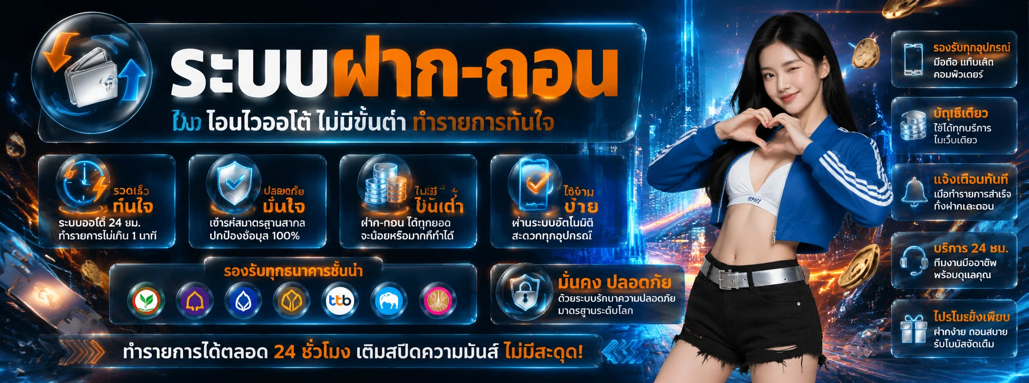 บริการเดิมพัน BUFFXBET สล็อต คาสิโน แทงบอล แทงหวย